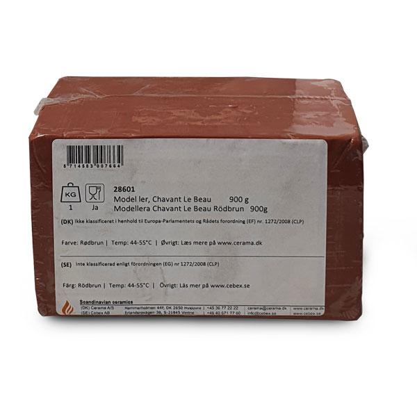 Modellera Chavant Le Beau Rödbrun   900g