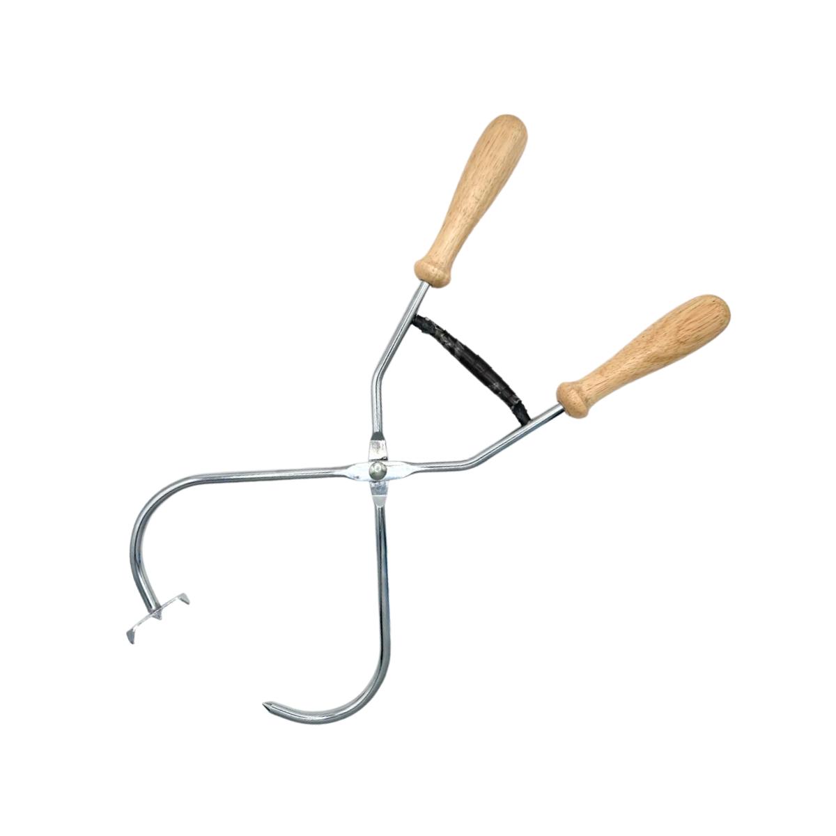 Glasyrtång med trähandtag