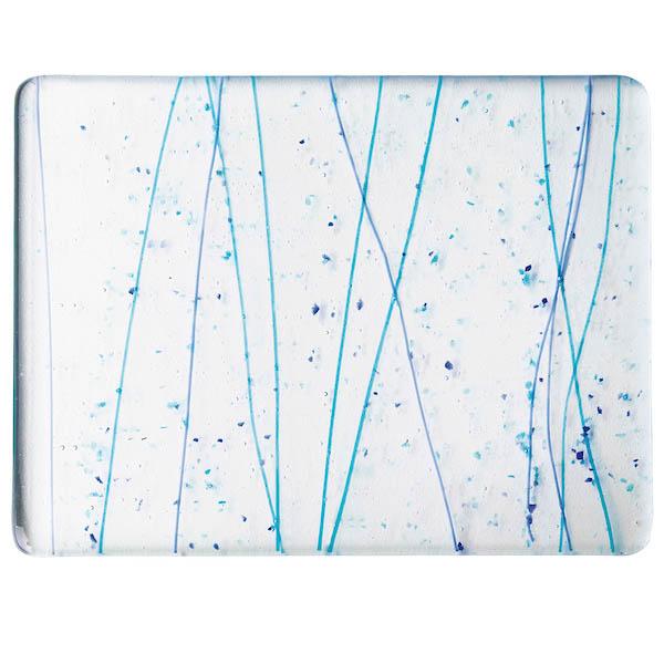 G-Skiva 4216-30 Clear, Blue & Turq. Frit