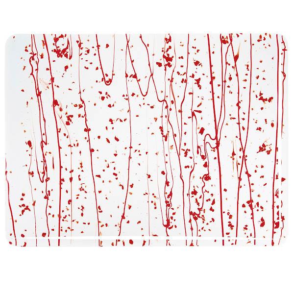 G-Skiva 4224-30 Clear, Red Frit, Red Str