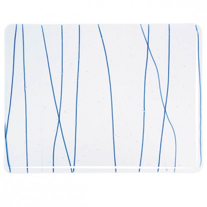  Glass sheet 4151-30 Clear, Blue Stringers 